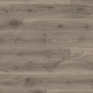 Laminate flooring Atlantic 12mm Steelworks Oak – Krono Original grey brown oak look laminate with authentic embossed texture and 48 hour moisture protection