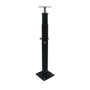 Big Adjustment Range Pedestal – Heavy-Duty Black Steel Raised Floor Support with FFH100mm–FFH2000mm Height Range for Data Centers and Clean Rooms
