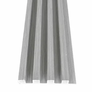 WPC Fluted Wall Panel in Classic Grey finish for modern interiors