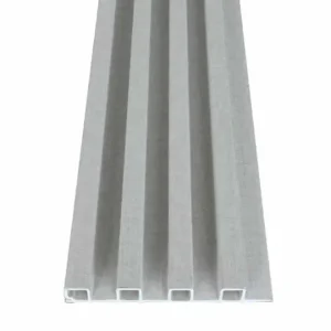 WPC Fluted Wall Panel in Off White New Fabric finish for modern interiors