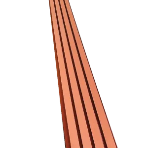 Rich mahogany WPC cladding panels for outdoor and garden walls