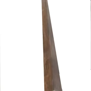 WPC Wall Panel Corner in Walnut finish for fluted wall panel edges